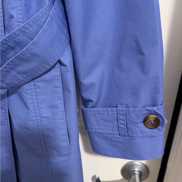 L.L. Bean Women's Elegant Blue Trench Coat - Picture 6 of 7